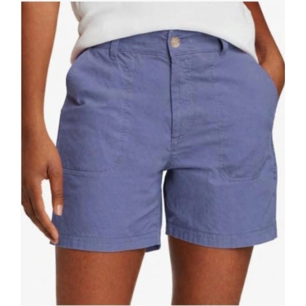 Eddie Bauer Women's Ripstop Shorts Performance Outdoor Short Size 6 Blue